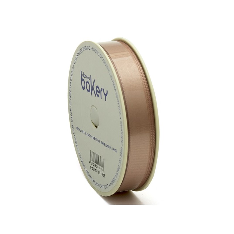 Decora Double Satin Ribbon Mauve, 15mm x 25m