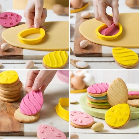 Decora Easter Egg Cutter Embosser Set 3 pcs | Buy Switzerland