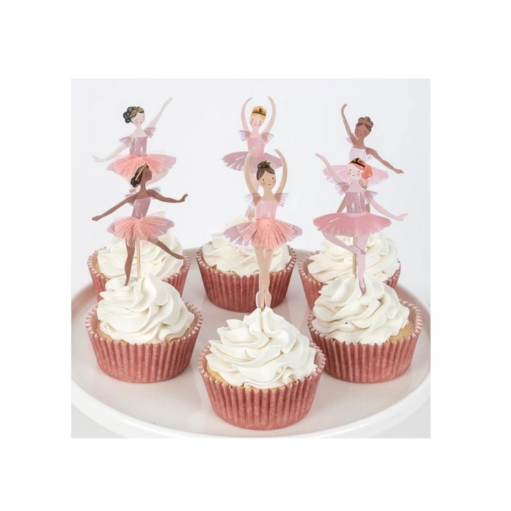 Meri Meri Ballerina Cupcake Decoration Set 48 pcs | Buy Switzerland Meri Meri Ballerina Cupcake Decoration Set 48 pcs | Buy Switzerland