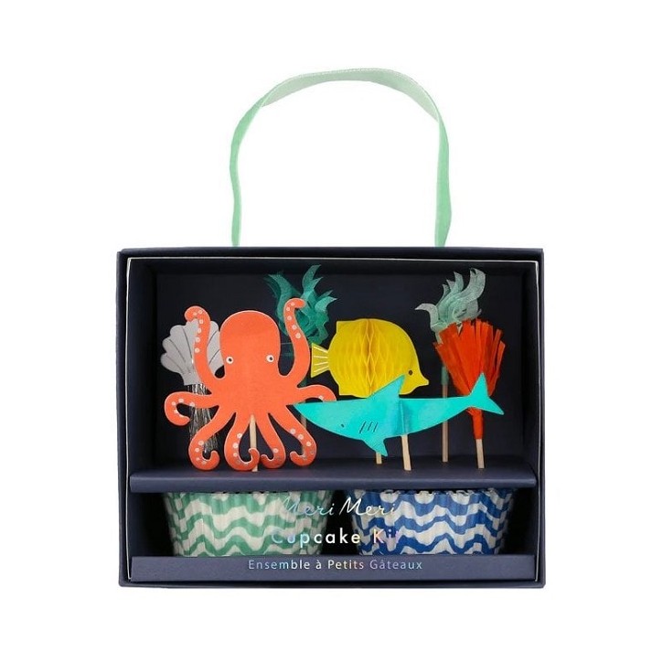 Meri Meri Octopus Shark Cupcake Decoration Set 48 pcs | Buy Switzerland