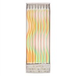 Meri Meri Rainbow Pattern Geburtstagskerzen, 16 Stück