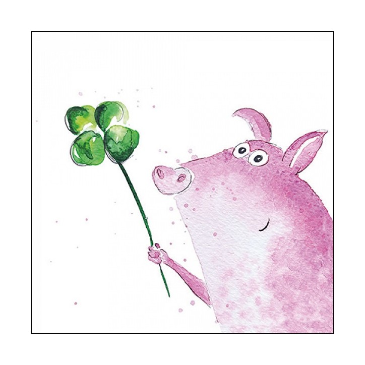 Ambiente Lucky Pig Servietten 20 Stück kaufen Schweiz | Glücks Servietten