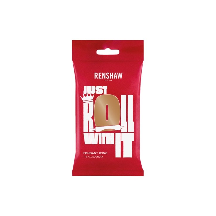 Renshaw Rollfondant Teddy Bear Brown 250g – Hellbrauner Fondant vegan & elastisch