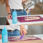 Collory 3.2cm Medium Bone Silicone Treat-Baking Mat Black