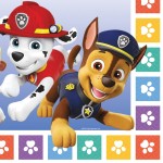 Amscan Paw Patrol Rainbow Paper Napkins, 16 pcs