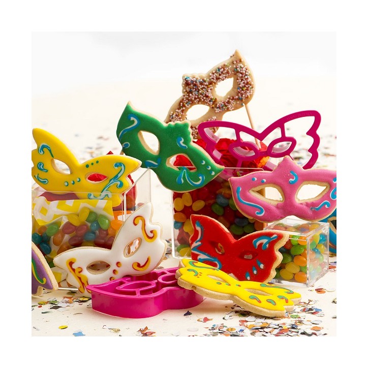 Karneval Masken Ausstecher Set 2tlg Fasnacht Keksausstecher Schweiz