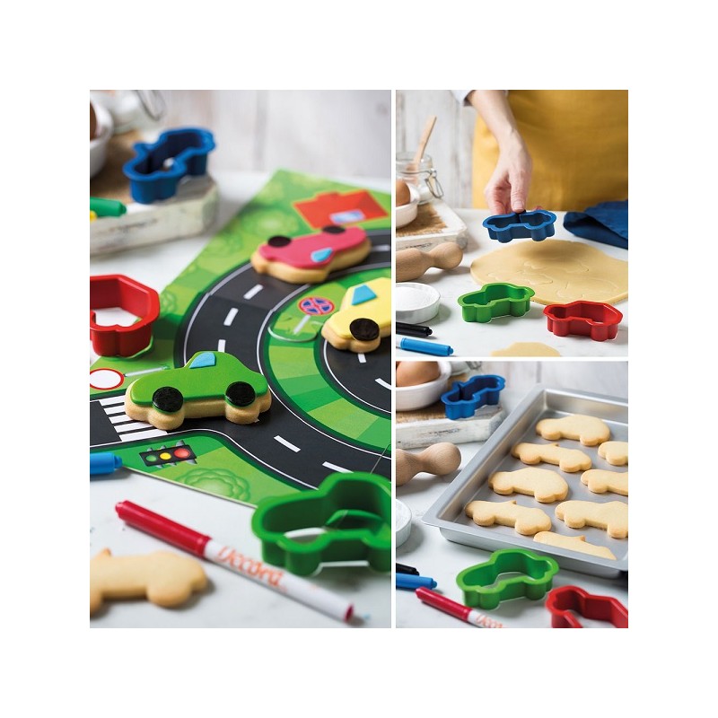 Decora Brum Brum Vehicle Cookie Cutter Set, 3 pcs