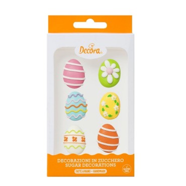 Ostereier Kuchendekor - Zuckerdekor Osterei - Ostern Tortendekoration Glutenfrei
