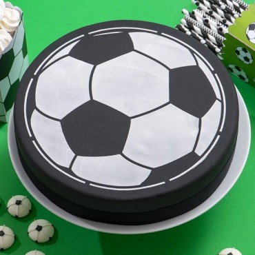 Soccer Stencil - Cake Stencil Football - Soccer Ball Cake Stencil 25cm