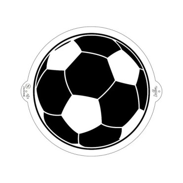 Soccer Stencil - Cake Stencil Football - Soccer Ball Cake Stencil 25cm