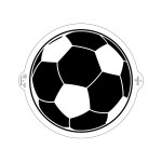 Decora Soccer Ball Stencil, 25cm