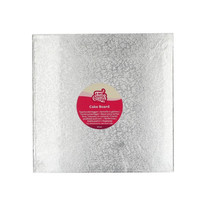Square Silver Cake Board 35x35cm | Buy Switzerland