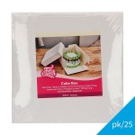 FunCakes 30x30x15cm Cake Box white 25 pcs