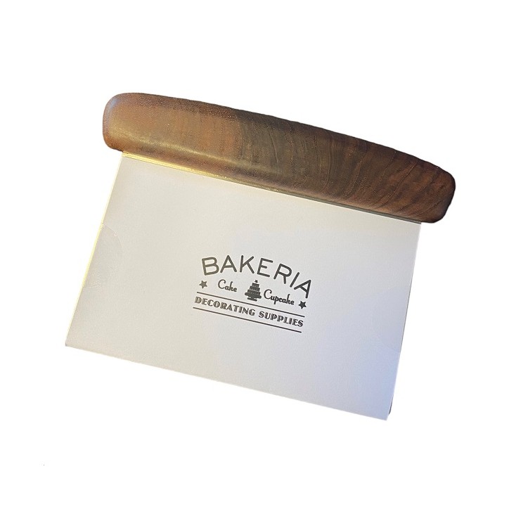 Stainless Steel Dough Cutter - Bench Knife Walnutt - Dough Scraper Walnut Stainless Steel Dough Cutter - Bench Knife Walnutt - Dough Scraper Walnut