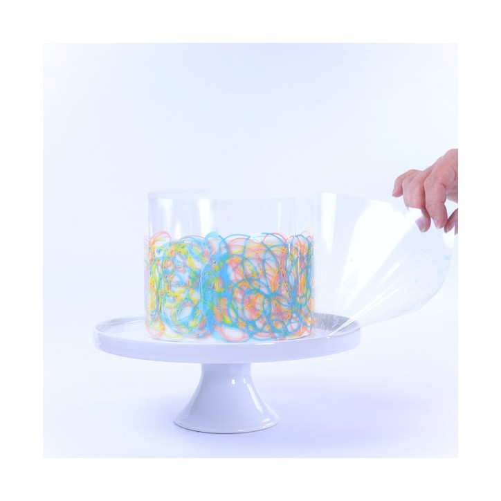 Tortenrandfolie Höhe 20cm - Bolo Tsunami Cake Folie - Acetat Rolle 20cm Tortenrandfolie Höhe 20cm - Bolo Tsunami Cake Folie - Acetat Rolle 20cm