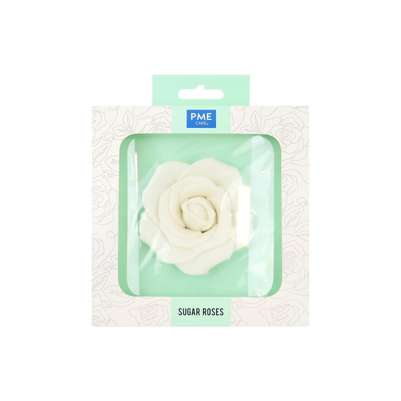 PME 90mm White Sugar Rose, 1 pcs