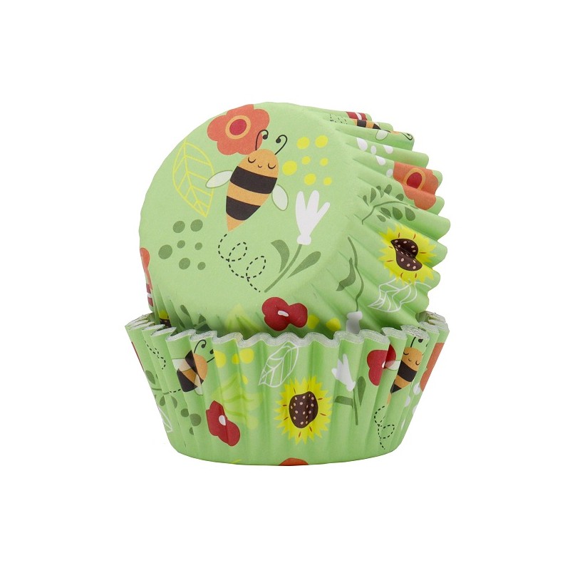 PME Bees Foil Cupcake Cases, 30 pcs