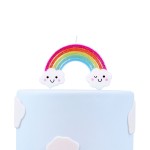 PME Candle Topper Glitter Rainbow, 1 piece