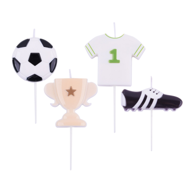Football Party Candles - Soccer Novelty Candles - Bday Candles Soccer Party