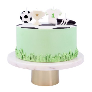 Football Party Candles - Soccer Novelty Candles - Bday Candles Soccer Party