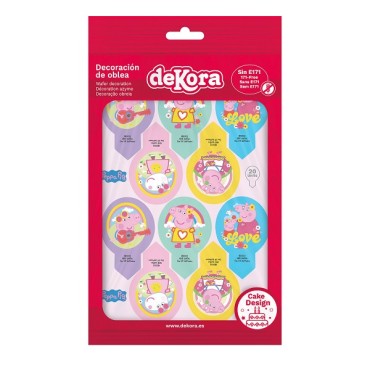 Peppa Pig Wafer Decoration Glutenfree - Peppa Pig Cake decor - deKora Peppapig Cake design