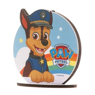 Paw Patrol Kuchenaufsteller - Tortenaufsteller Paw Patrol - Kuchenfigur Paw Patrol CHASE - Tortentopper Chase PAW PATROL