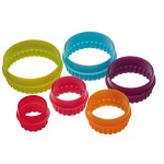 KitchenCraft Colourworks Double Sided Round Cookie Cutters