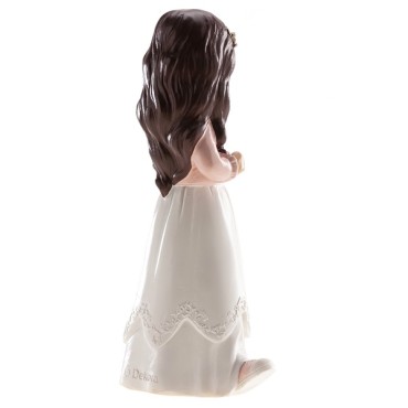Girl Cake Figure Confirmation / Communion Cake Topper Girl in White Dress