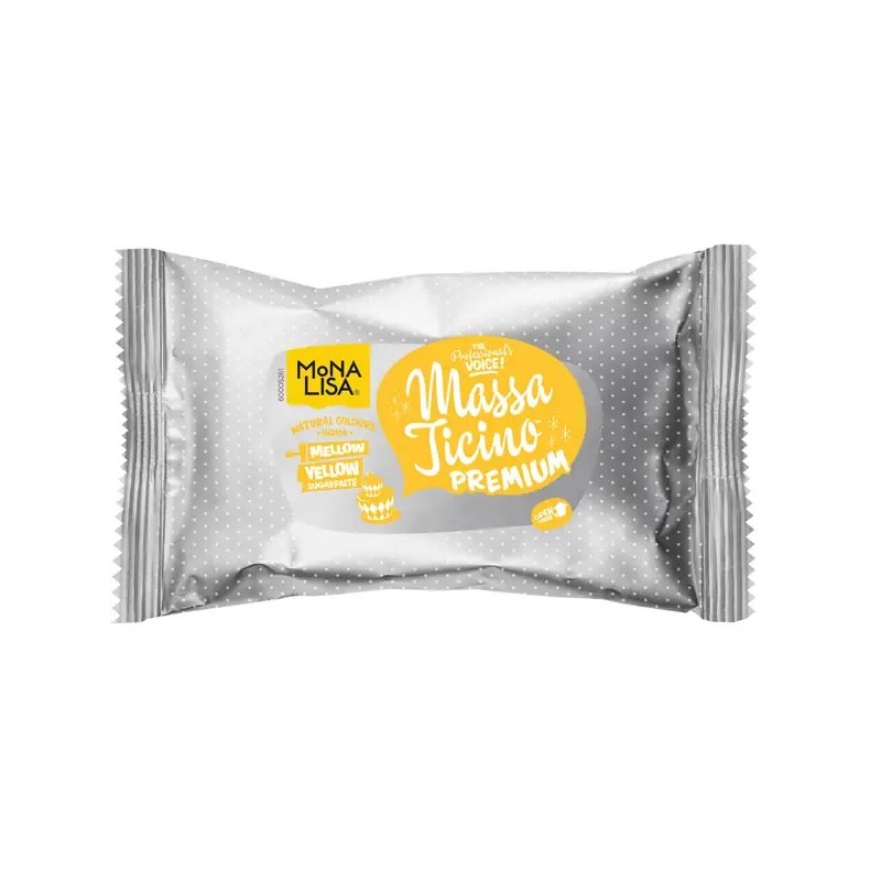 Mona Lisa Mellow Yellow Massa Ticino Premium Sugarpaste, 250g