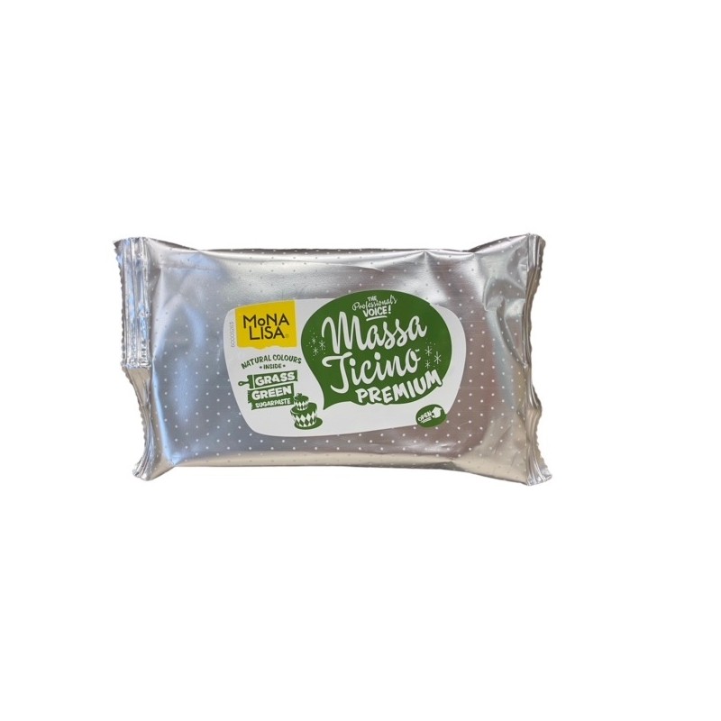 Mona Lisa Grass Green Massa Ticino Premium Sugarpaste, 250g