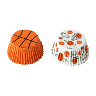 Basketball Cupcake Backförmchen - Sportliche Cupcakeförmchen - NBA Muffinförmchen