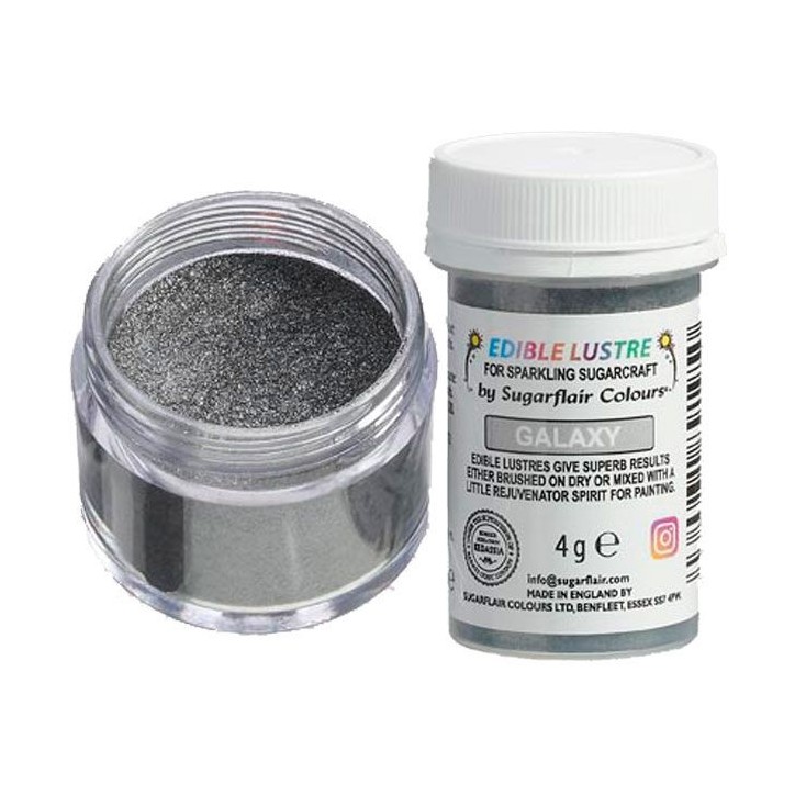 Glanzpuder Galaxy Silber 4g – essbare Glanzfarbe Glanzpuder Galaxy Silber 4g – essbare Glanzfarbe