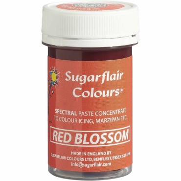 Rote Lebensmittelfarbe Cake Design Farben - Essbare Gelfarbe Rot - Pastenfarbe Blossom Red Sugarflair