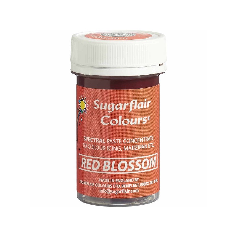 Sugarflair Lebensmittelfarbe Paste Rote Blüte - Red Blossom, 25g