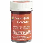 Sugarflair Lebensmittelfarbe Paste Rote Blüte - Red Blossom, 25g
