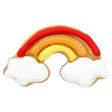 Embossed Rainbow Cookie Cutter - Rainbow with Cloud Cookie Cutter 189669