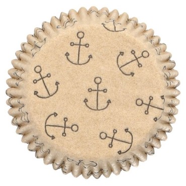 Nautical Cupcake Liners - Ahoy Cupcake Liners compostable