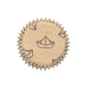 environmentally friendly baking cups - Nautical Mini Cupcake Liners - 444928 Ahoy Muffin Cases