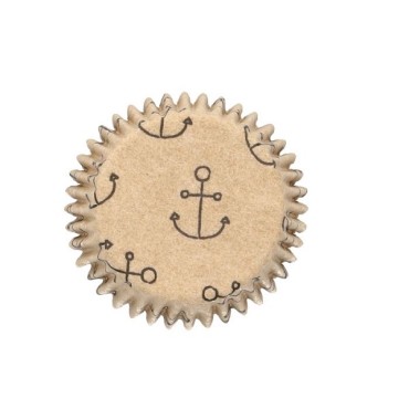 environmentally friendly baking cups - Nautical Mini Cupcake Liners - 444928 Ahoy Muffin Cases