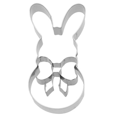 Giotto Rabbit Cookie Cutter - Bunny Cutter with Bow 189935 - Birkmann Easter Cookie Cutter
