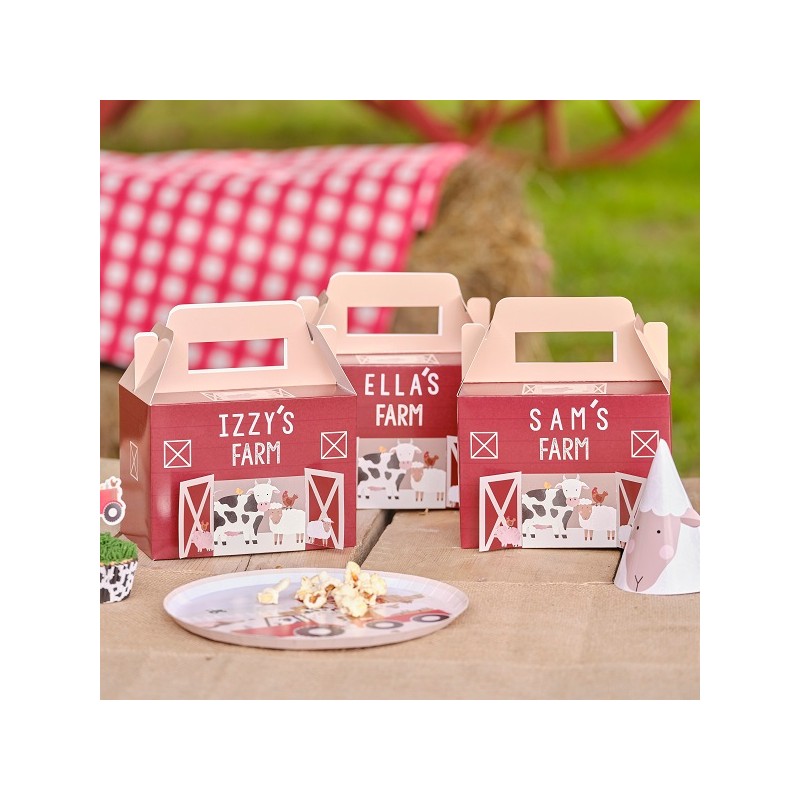 Ginger Ray Farmyard Party Boxen, 5 pcs