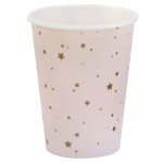 Ginger Ray Princess Party Pink & Gold Sterne Becher, 8 Stück