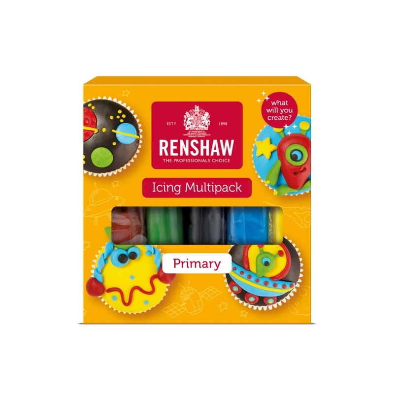 Renshaw Primary Fondant Icing Multipack, 5x100g