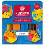 Renshaw Neon Fondant Icing Multipack, 5x100g