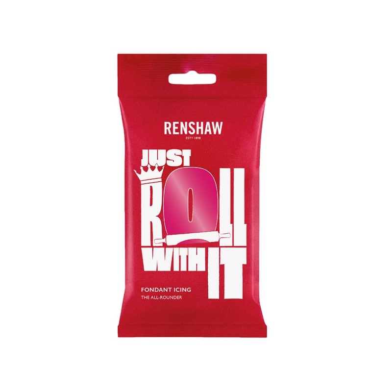 Renshaw Just Roll With It Fondant Icing Fuchsia Pink, 250g