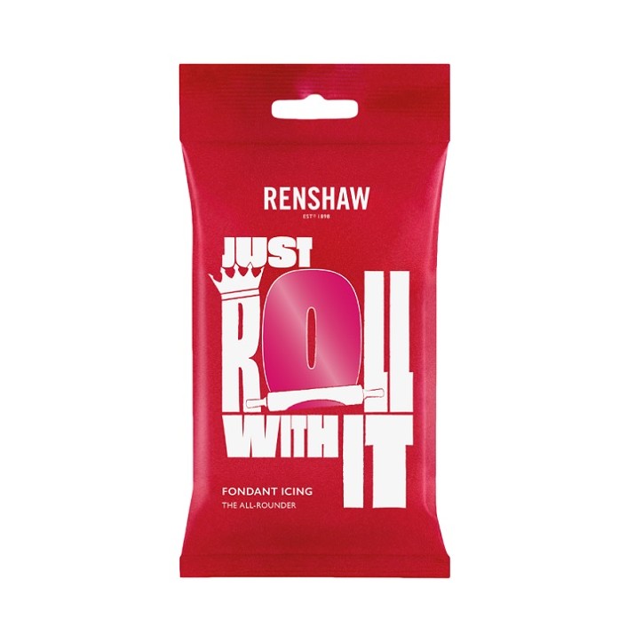 Renshaw Fondant Fuchsia Pink 250g – Rollfondant Pink