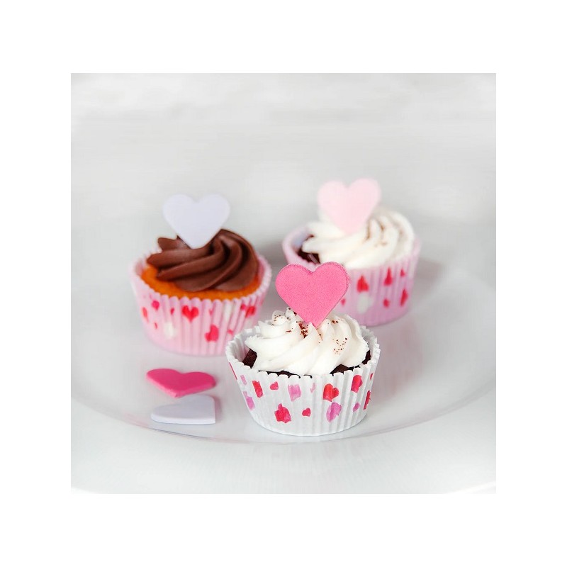 Anniversary House Heart Cupcake Cases, 75 pcs