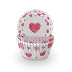 Anniversary House Heart Cupcake Cases, 75 pcs