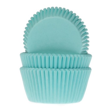 Turquoise Baking Cups Muffin 50x33mm - Blue Cupcake Liners