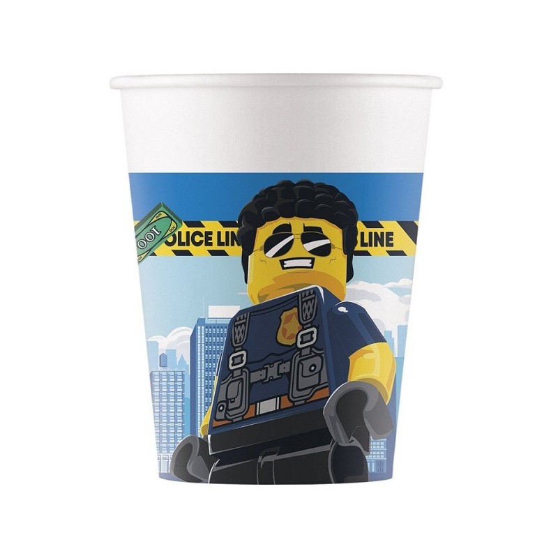 Lego City Party Cups, 8 pcs